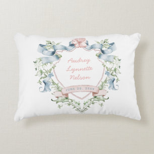 Almofada Decorativa Fita azul e rosa, Fita do Grande Milênio, Bebê