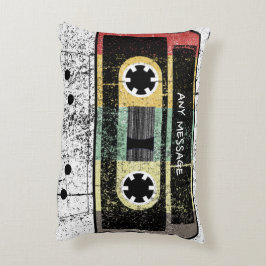 Almofada Decorativa Fita de combinação de cassetes 80s com retrorrefle