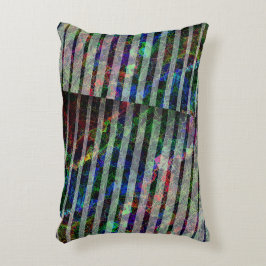 Almofada Decorativa Fitas estranhas e arranhões coloridos, com recorte