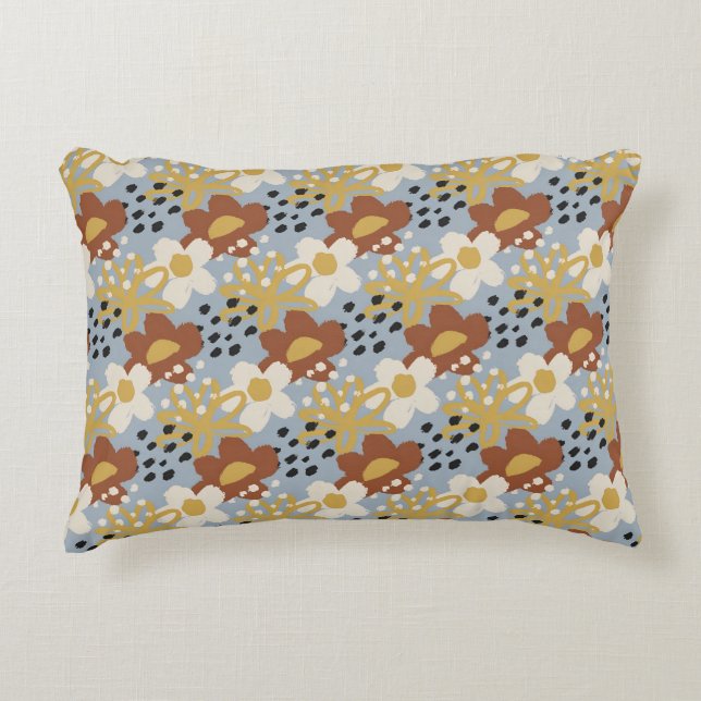 Almofada Decorativa Flat Floral Orgânico (Frente)