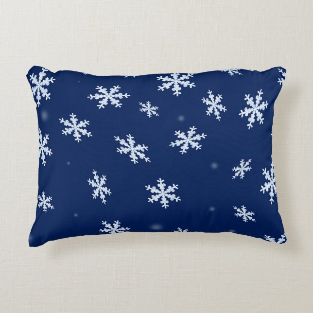 Almofada Decorativa Flocos de neve (Frente)