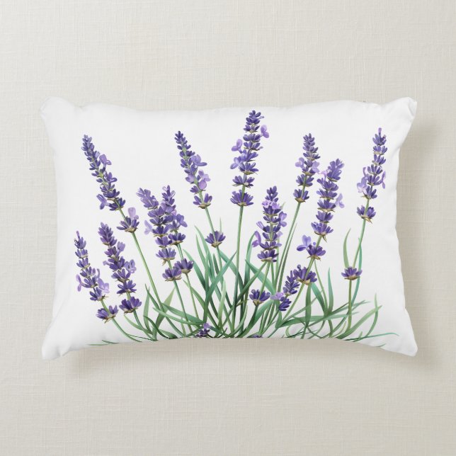 Almofada Decorativa Flor de Lavanda Belo Jardim Floral (Frente)