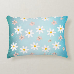 Almofada Decorativa Flor de Lily Daisy Modern Bonita, sem costura