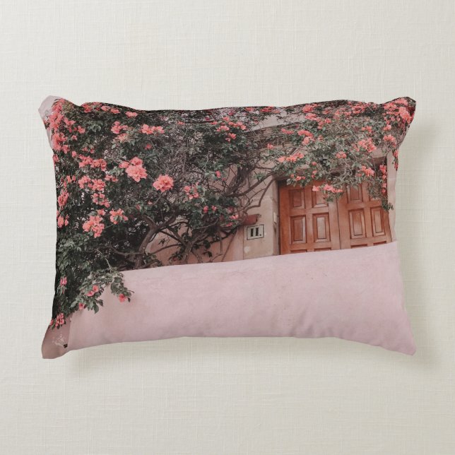 Almofada Decorativa Flor de pétalas rosa (Frente)