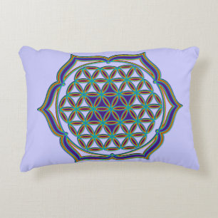 Almofada Decorativa Flor De Vida / Blume des Lebens - Lotus Contour