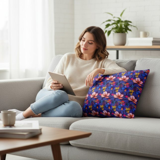 Almofada Decorativa Floral (Criador carregado)