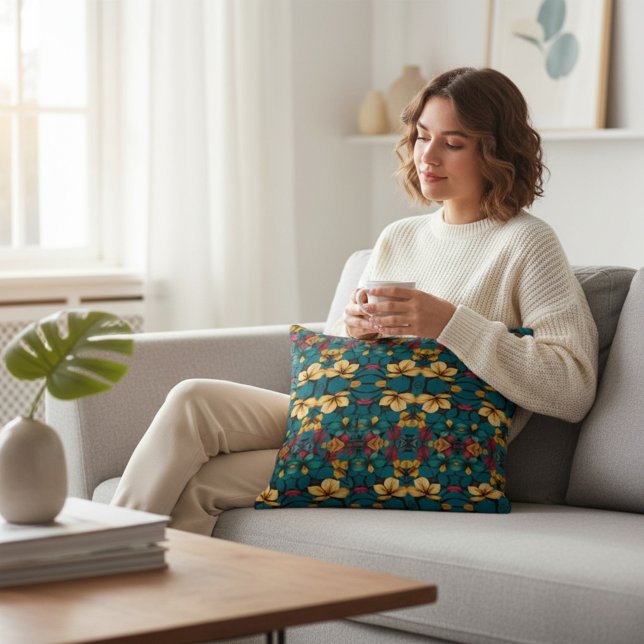 Almofada Decorativa Floral (Criador carregado)