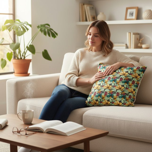 Almofada Decorativa Floral (Criador carregado)