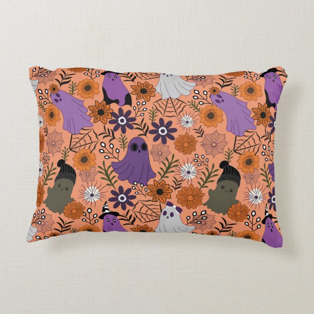 Almofada Decorativa Floral assustador (Verso)