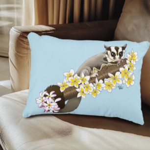 Almofada Decorativa Floral de Cuja Gama de Açúcar