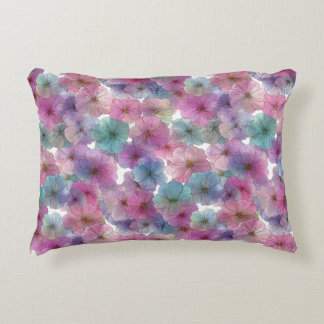 Almofada Decorativa Floral Primavera Rosa e Verde Pastel Vintage
