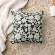 Almofada Decorativa Floral Verde Prata