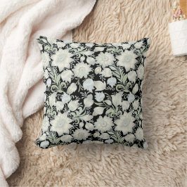Almofada Decorativa Floral Verde Prata