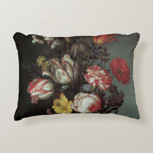 Almofada Decorativa Flores Barrocas Antigas por Balthasar van der Ast