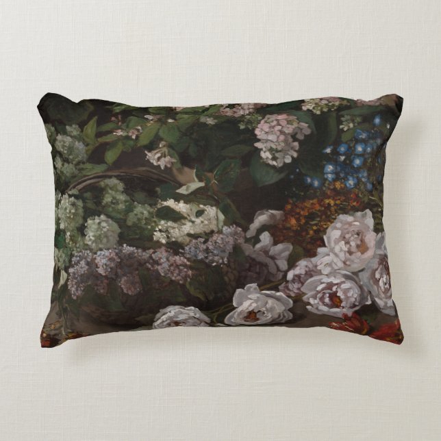 Almofada Decorativa Flores da primavera - Claude Monet (Frente)