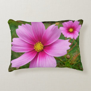 Almofada Decorativa Flores de Cosmos Rosa