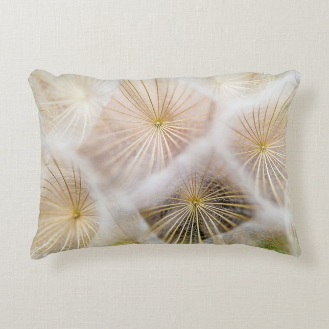 Almofada Decorativa Flores de dandelion brancas (Frente)