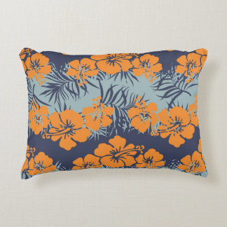 Almofada Decorativa Flores de Hibiscus: Papel de Carteira Floral Vinta