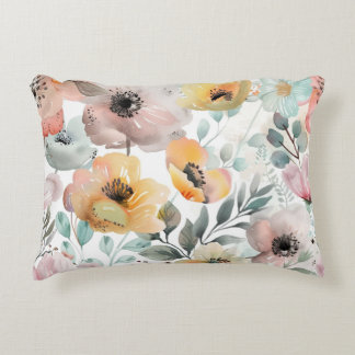 Almofada Decorativa Flores de primavera Cama Cana-de-Vinho Selvagem