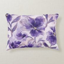 Flores de Violeta Aquarela Flores Roxas Pintadas