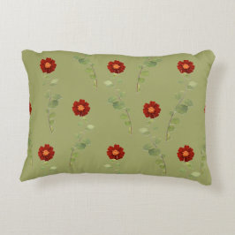 Almofada Decorativa Flores e verdes: