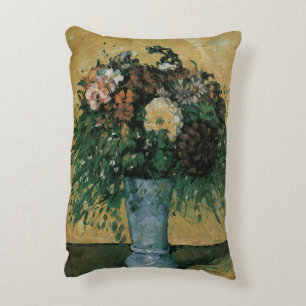 Almofada Decorativa Flores em um Vaso Azul por Paul Cezanne Arte Antig