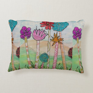 Almofada Decorativa Flores Engraçadas