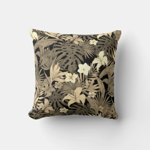 Almofada Decorativa Flores & Folhas de Palmeira em