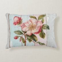 Flores frescas Madeira rústica moderna pintada Art