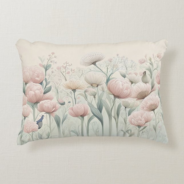 Almofada Decorativa Flores no Sangue (Frente)