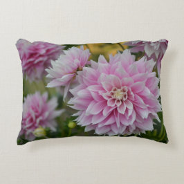 Almofada Decorativa Flores Rosa Dahlia no Jardim da RHS Wisley