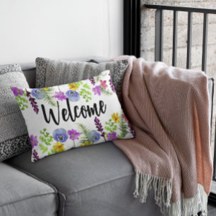 Almofada Decorativa Flores silvestres Boho