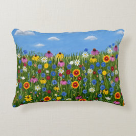 Almofada Decorativa Flores silvestres com Margaridas