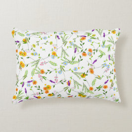 Almofada Decorativa Flores silvestres de primavera e verão