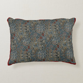 Almofada Decorativa Flores Vintage William Morris Ouro Lily