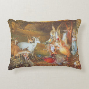 Almofada Decorativa Floresta Encantada pelo artista John Anster Fitzge