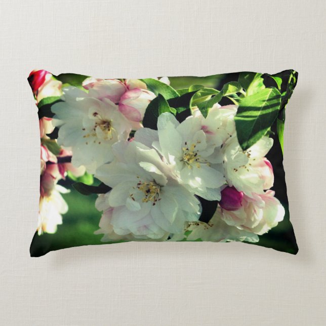 Almofada Decorativa Flower Crabapple Blossomo 2 Feche (Frente)