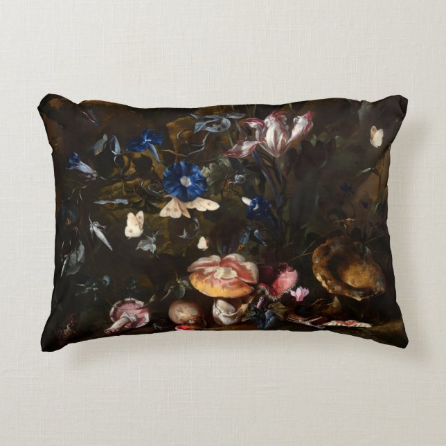Almofada Decorativa Flowers mushrooms butterflies frog & Snake (Frente)