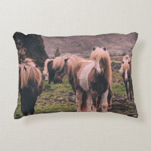 ALMOFADA DECORATIVA FOCUS FOTOGRAFIA DE CAVALOS