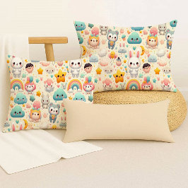 Almofada Decorativa Fofa e Caprichosa Kawaii Bunny