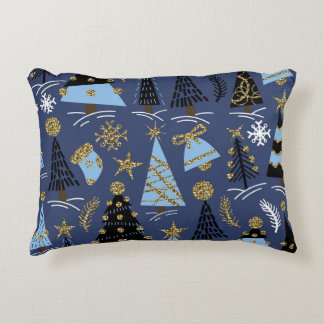 Almofada Decorativa Folha de Natal: Padrão de Vintage