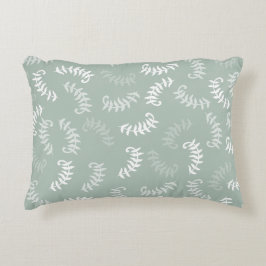 Almofada Decorativa Folhas Botânicas Verde Teal