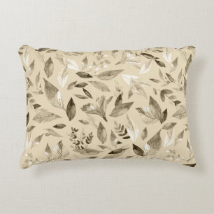 Almofada Decorativa Folhas de cor aquosa 4