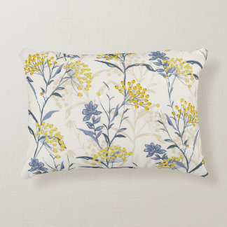 Almofada Decorativa Folhas de frutos amarelos do outono, sem costura c