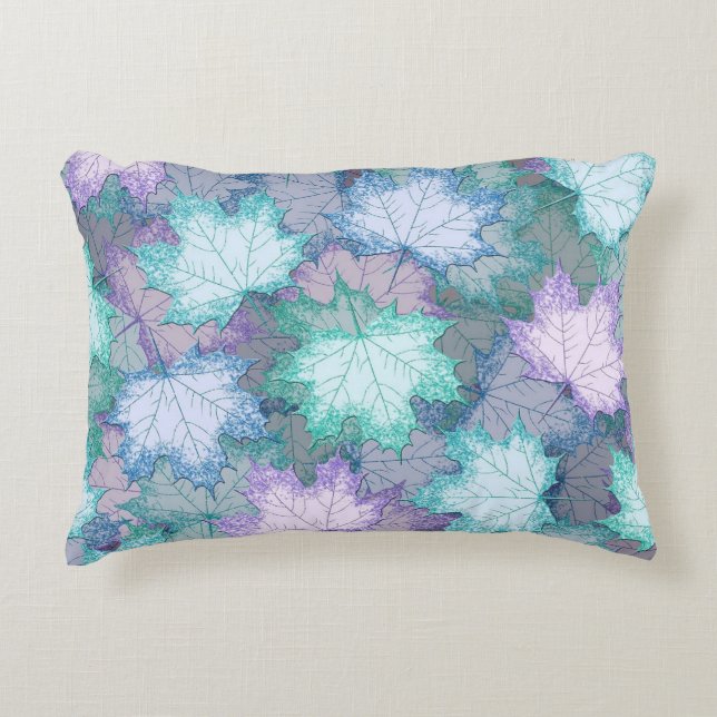 Almofada Decorativa Folhas de Pastel Moles (Frente)