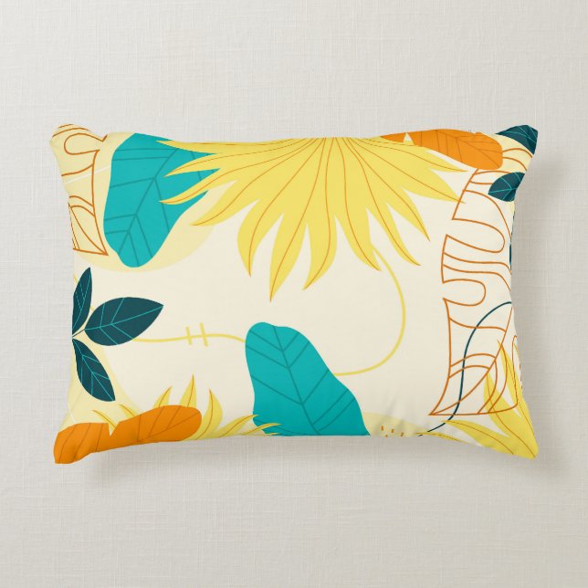 Almofada Decorativa Folhas tropicais (Frente)