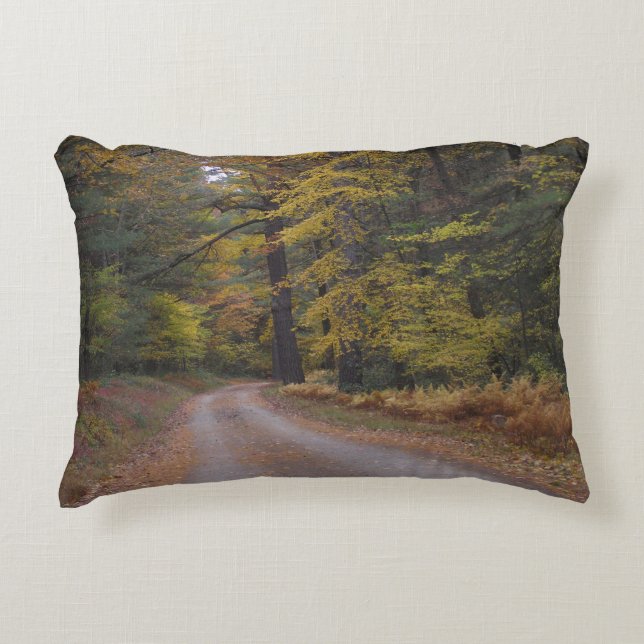 Almofada Decorativa "Forest Road no outono" (Frente)