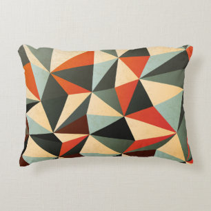 Almofada Decorativa Forma de diamante: Abstrato Vintage Design