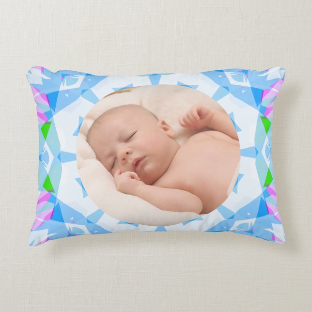 Almofada Decorativa Foto de Natal Personalizada de Pastéis Bonito Suav (Frente)