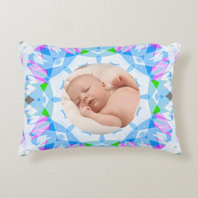 Almofada Decorativa Foto de Natal Personalizada de Pastéis Bonito Suav (Frente)